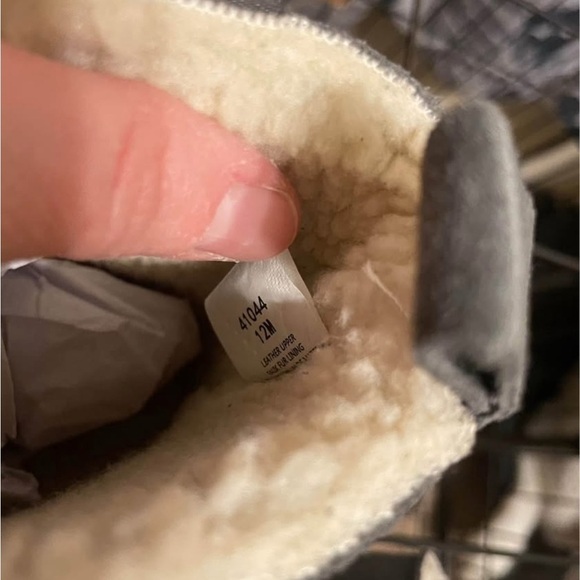 Minnetonka Men's Tamson Gray Suede indoor outdoor sherpa  lined‎ shoe size 12 - Picture 7 of 7